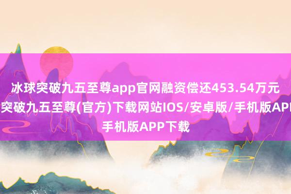 冰球突破九五至尊app官网融资偿还453.54万元-冰球突破九五至尊(官方)下载网站IOS/安卓版/手机版APP下载