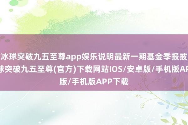 冰球突破九五至尊app娱乐说明最新一期基金季报披露-冰球突破九五至尊(官方)下载网站IOS/安卓版/手机版APP下载