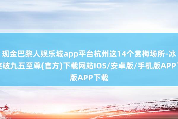 现金巴黎人娱乐城app平台杭州这14个赏梅场所-冰球突破九五至尊(官方)下载网站IOS/安卓版/手机版APP下载