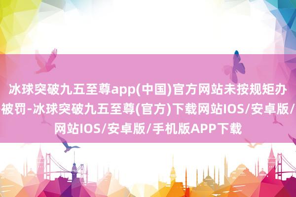 冰球突破九五至尊app(中国)官方网站未按规矩办理再保障业务等被罚-冰球突破九五至尊(官方)下载网站IOS/安卓版/手机版APP下载